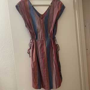 Colorful V-Neck Dress